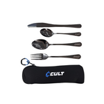 Square Plate & Cutlery Set